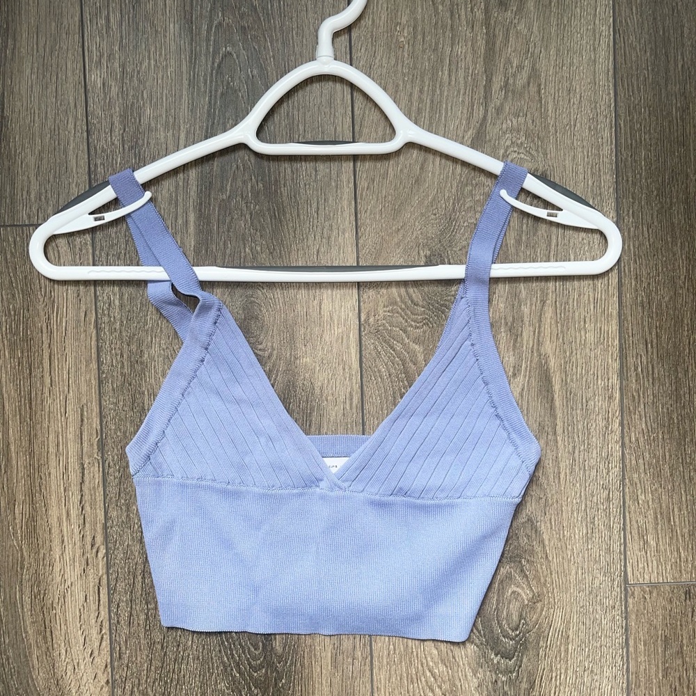 Zara crop top, purple/blue-ish colour. Size Small. Never worn